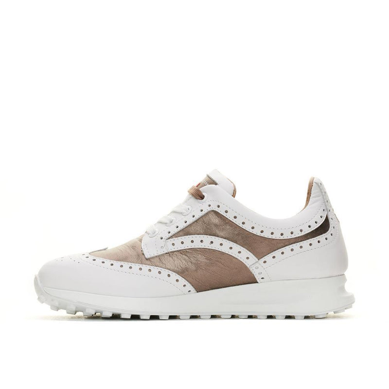 WOMEN'S SERENA WHITE/TAUPE GOLF SHOE