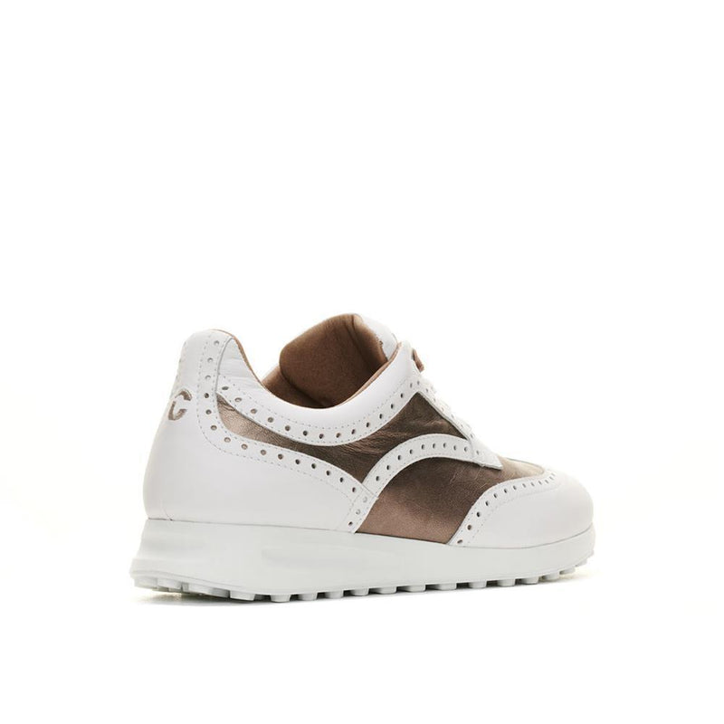 WOMEN'S SERENA WHITE/TAUPE GOLF SHOE