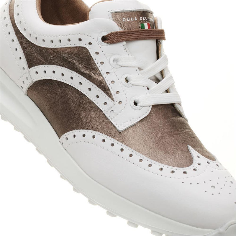 WOMEN'S SERENA WHITE/TAUPE GOLF SHOE