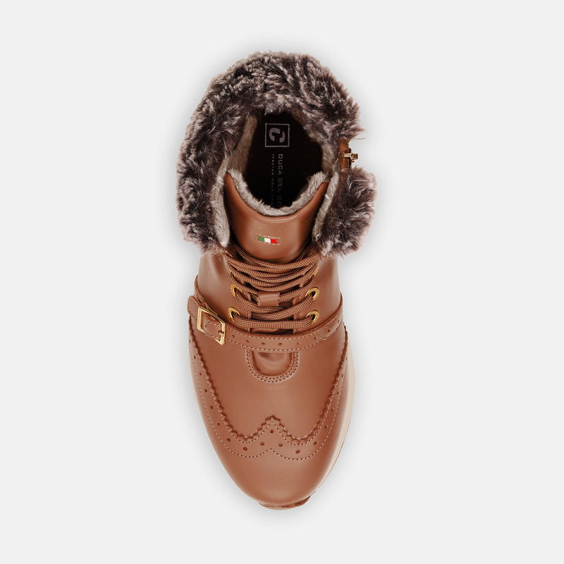 WOMEN'S SABRINA - COGNAC GOLF SHOE