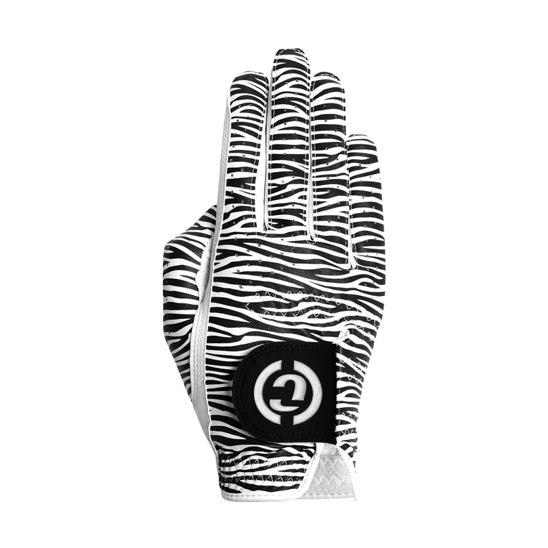 DESIGNER PRO WOMEN -WHITE/ZEBRA (RIGHT) Women's Golf Glove