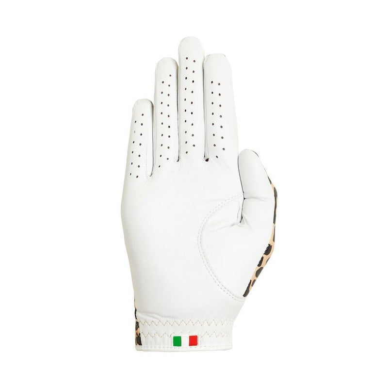 DESIGNER PRO WOMEN -WHITE/CHEETAH (RIGHT) Women's Golf Glove