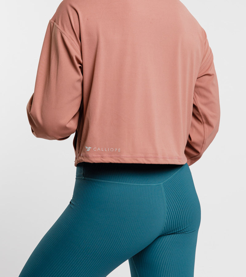LUNA FULL ZIP JACKET - Mauve