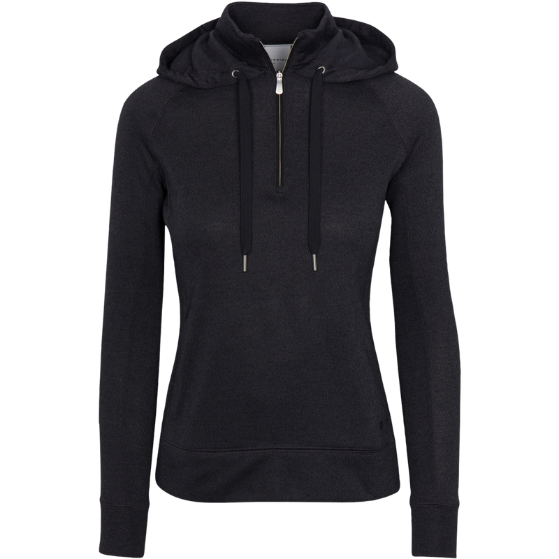 PENROSE FLEECE PERFORMANCE HOODIE: BLACK HEATHER