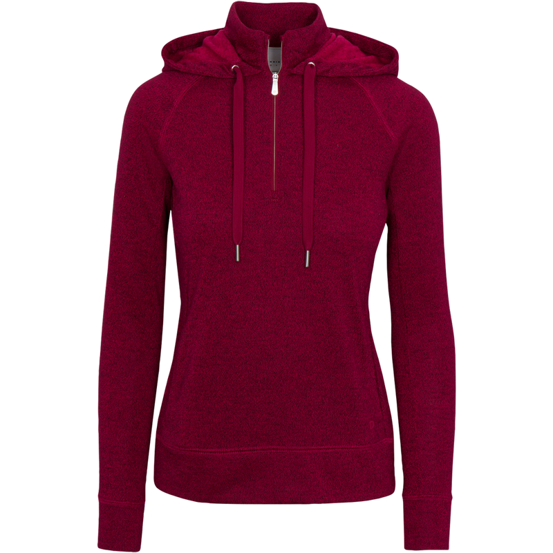 PENROSE FLEECE PERFORMANCE HOODIE: DAHLIA HEATHER