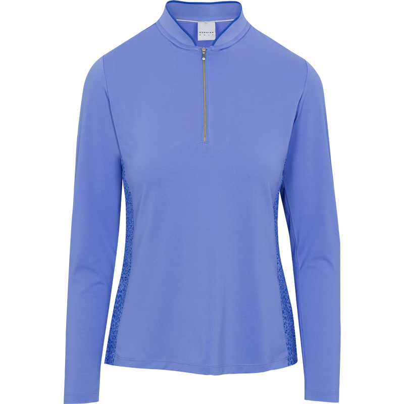 WOMEN'S FALLOW VENTILATED PERFORMANCE LONG-SLEEVE POLO: JEWEL