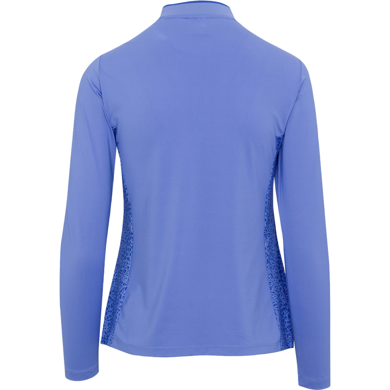 WOMEN'S FALLOW VENTILATED PERFORMANCE LONG-SLEEVE POLO: JEWEL