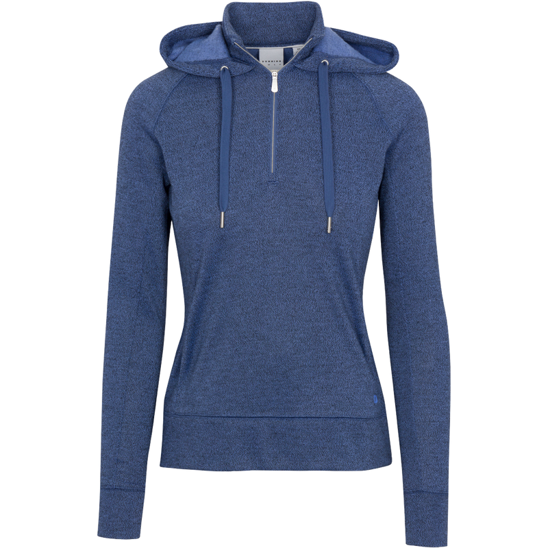 PENROSE FLEECE PERFORMANCE HOODIE: JEWEL HEATHER