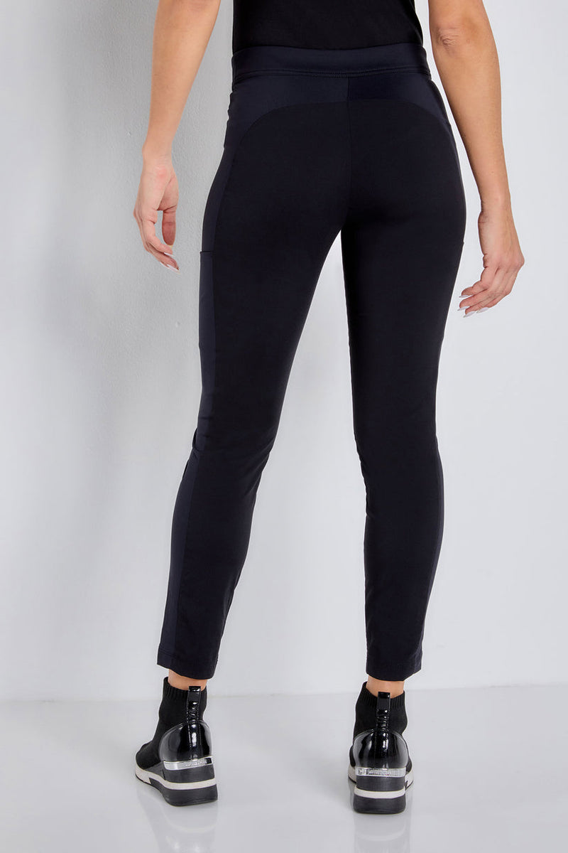 Anatomie Ipant Hybrid Zip Front Slim Fit Travel Golf Pant in Black
