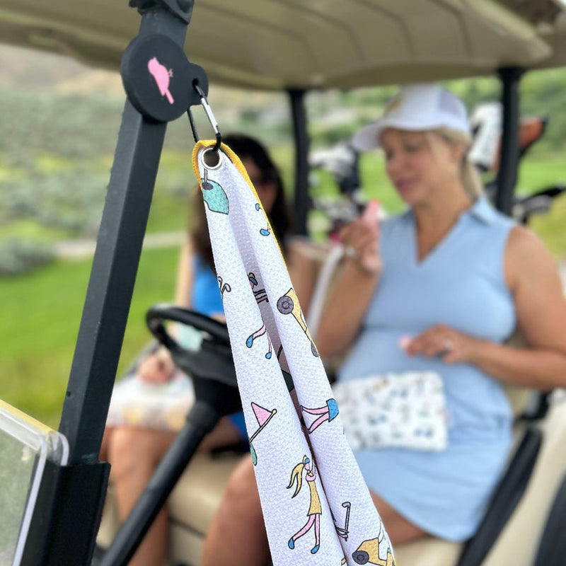 Golf Girl Magnetic Golf Towel