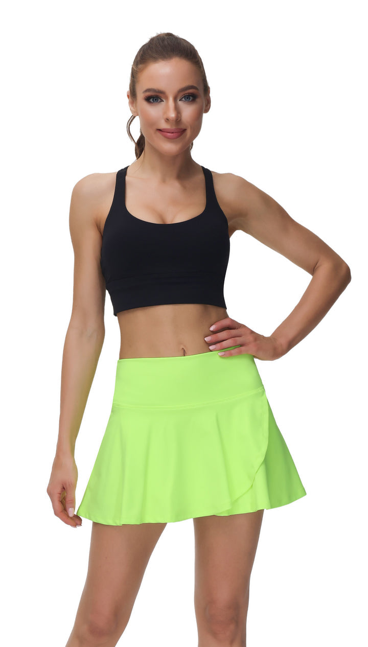 Neon Yellow Skirt-Skort