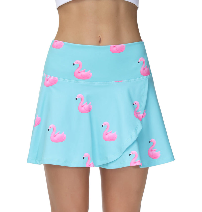 Pink Flamingos Skirt-Skort