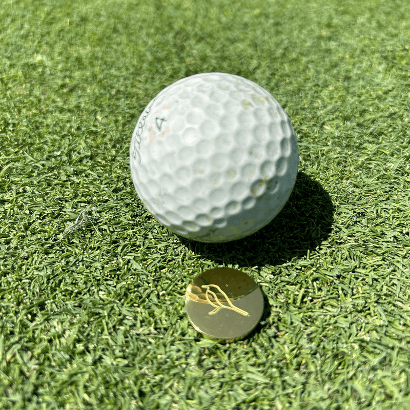 Sweet Birdie Golf Ball Marker Necklace