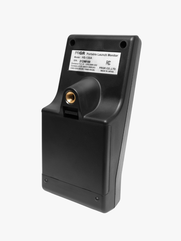 Back view of PRGR Portable Launch Monitor 