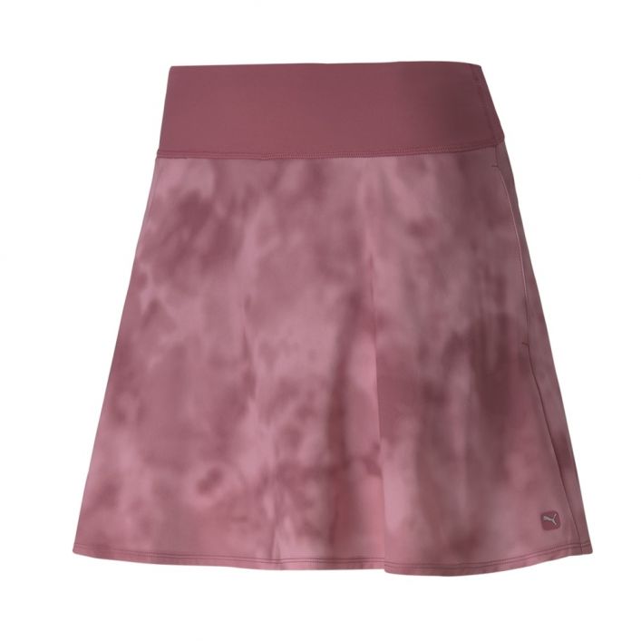 Women's PWRSHAPE Tie Dye Golf Skirt - Rose Wine