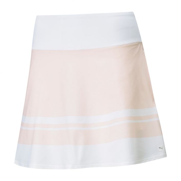 Women's PWRSHAPE Stripe Golf Skirt - Cloud Pink
