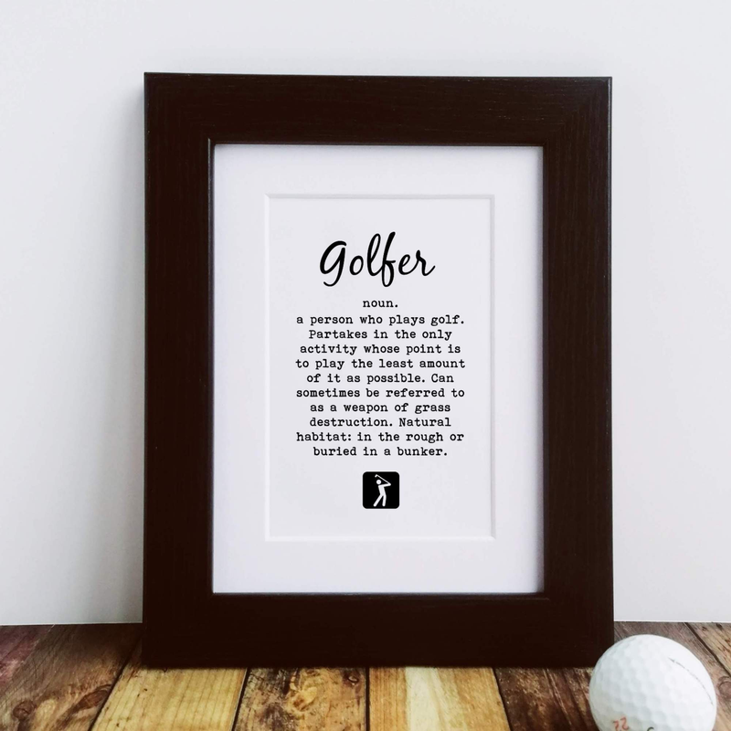 Golf Gift - Definition of a Golfer Print